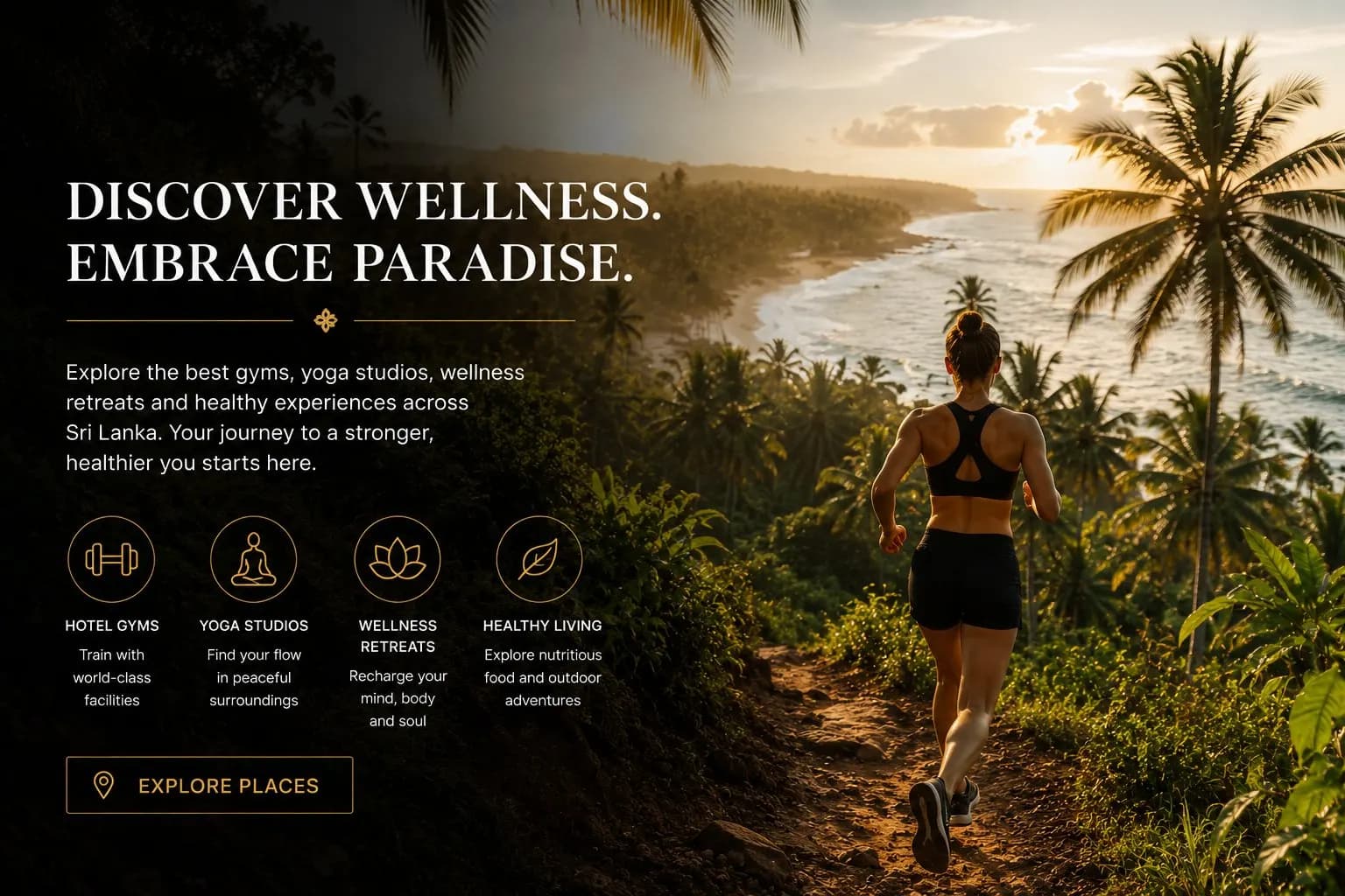Athlete training outdoors representing fitness and hiking around Matale, Sri Lanka